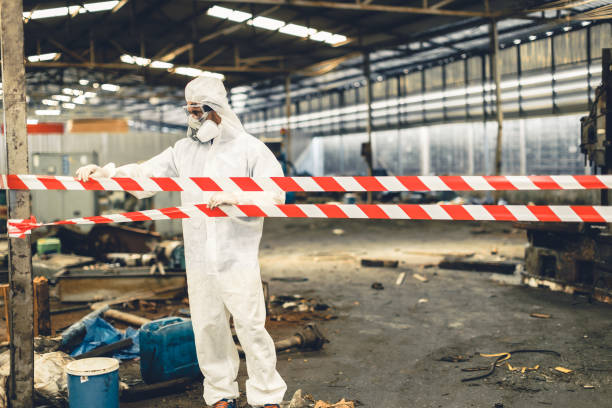 Professional Infectious Disease Decontamination technician working in Avalon, CA